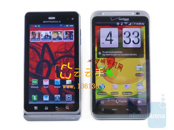 HTC Thunderblot VS ĦDroid 3